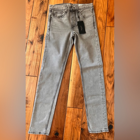 Rag & Bone Light Gray Slim Men's Jeans - Picture 3 of 6